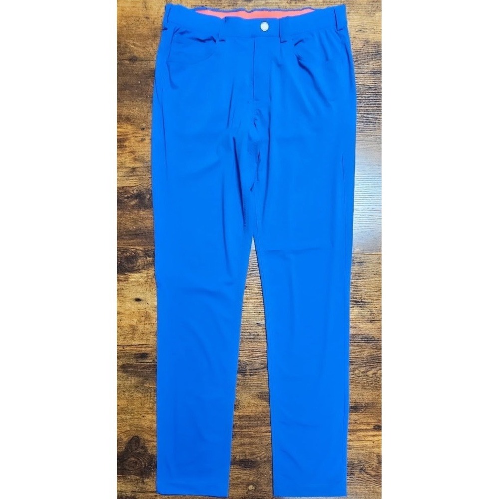 Redvanly Kent Five Pocket Men's Size Medium Blue Pull-On Golf Pants 32x33